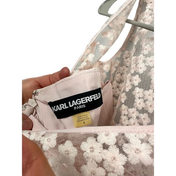 Karl Lagerfeld Embroidered Midi Dress - Picture 4 of 4